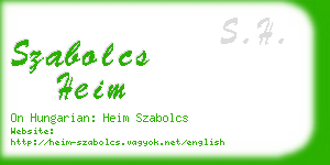 szabolcs heim business card